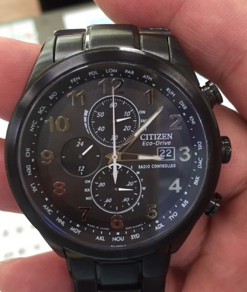 【CITIZEN】Eco-Drive 光動能電波計時腕錶-黑(AT8105-53E)